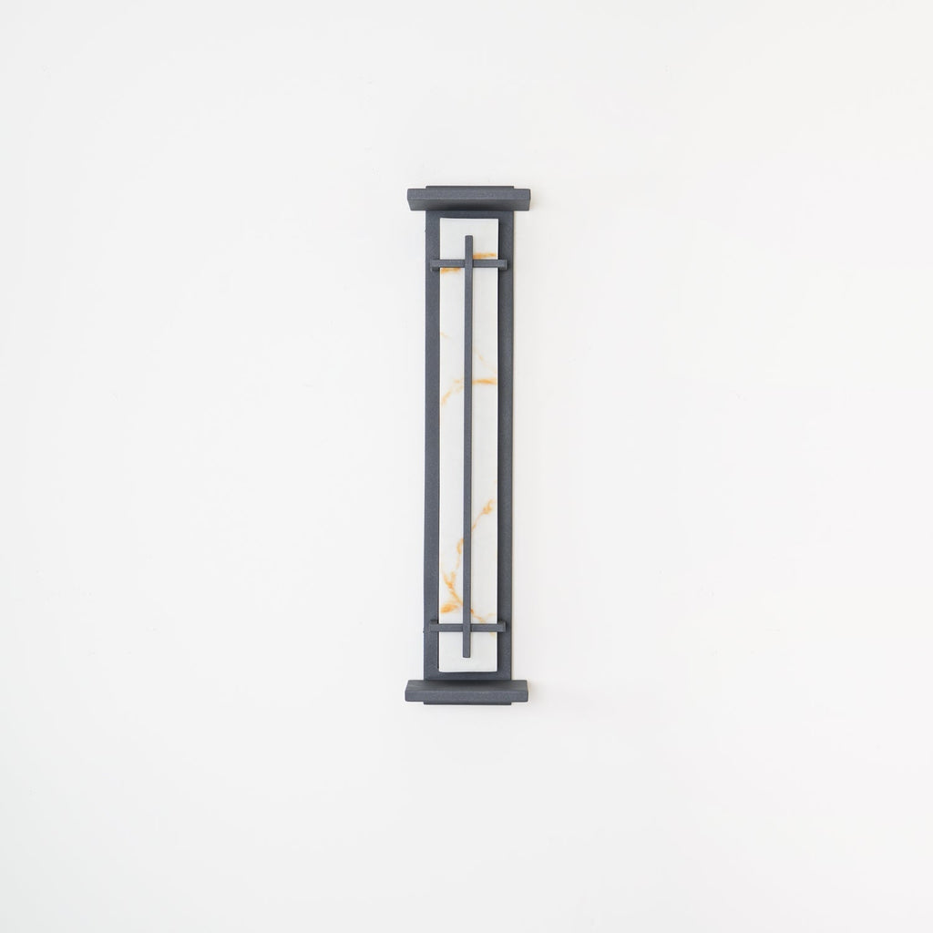 Outdoor IP65 Wall Light — Square Alabaster