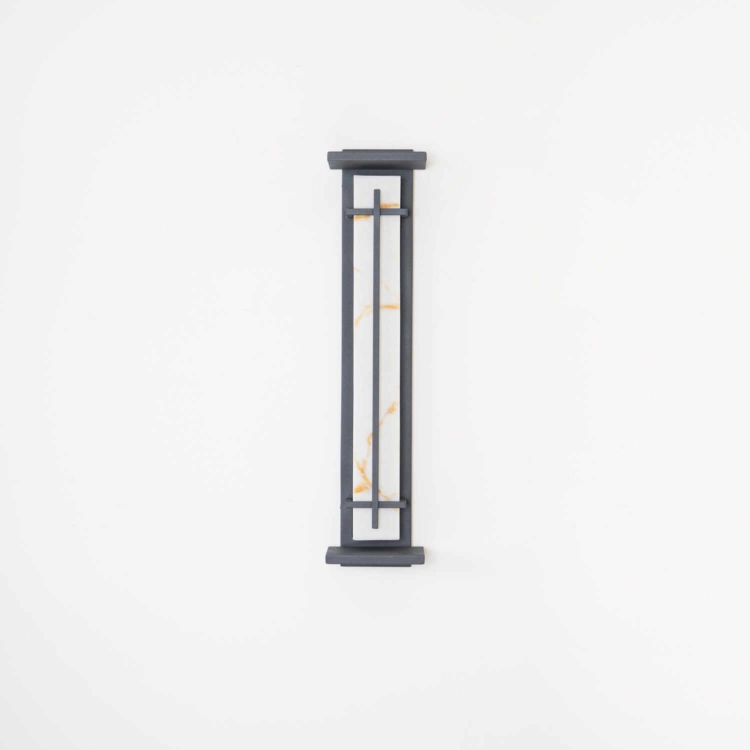 Outdoor IP65 Wall Light — Square Alabaster