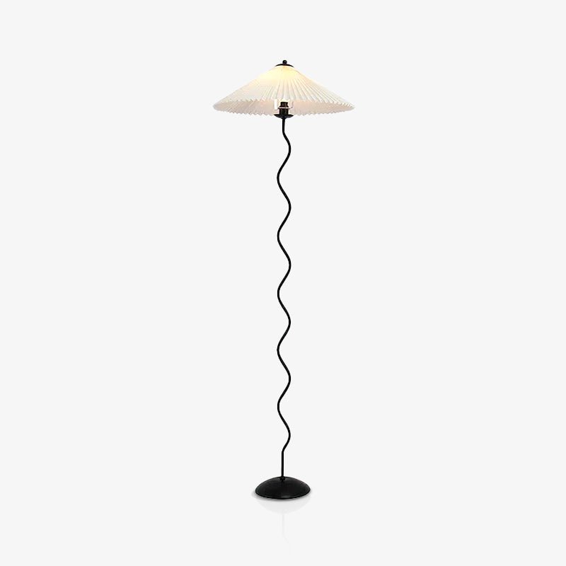 Squiggle Floor Lamp — Sculptural Wavy Stand, Modern Accent Lighting