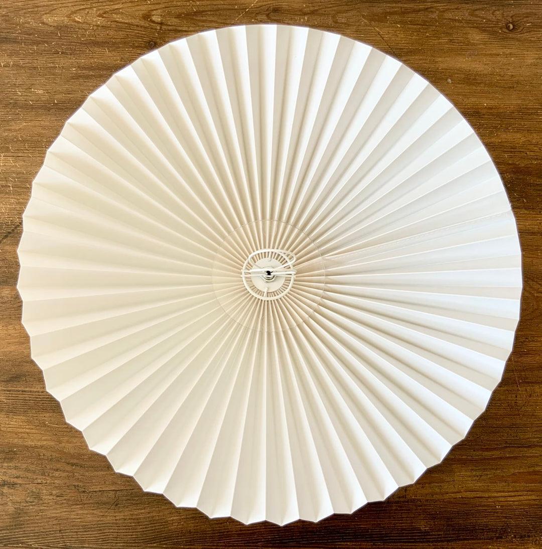 Squiggle Table Lamp — Wavy Stem, Pleated Origami Shade