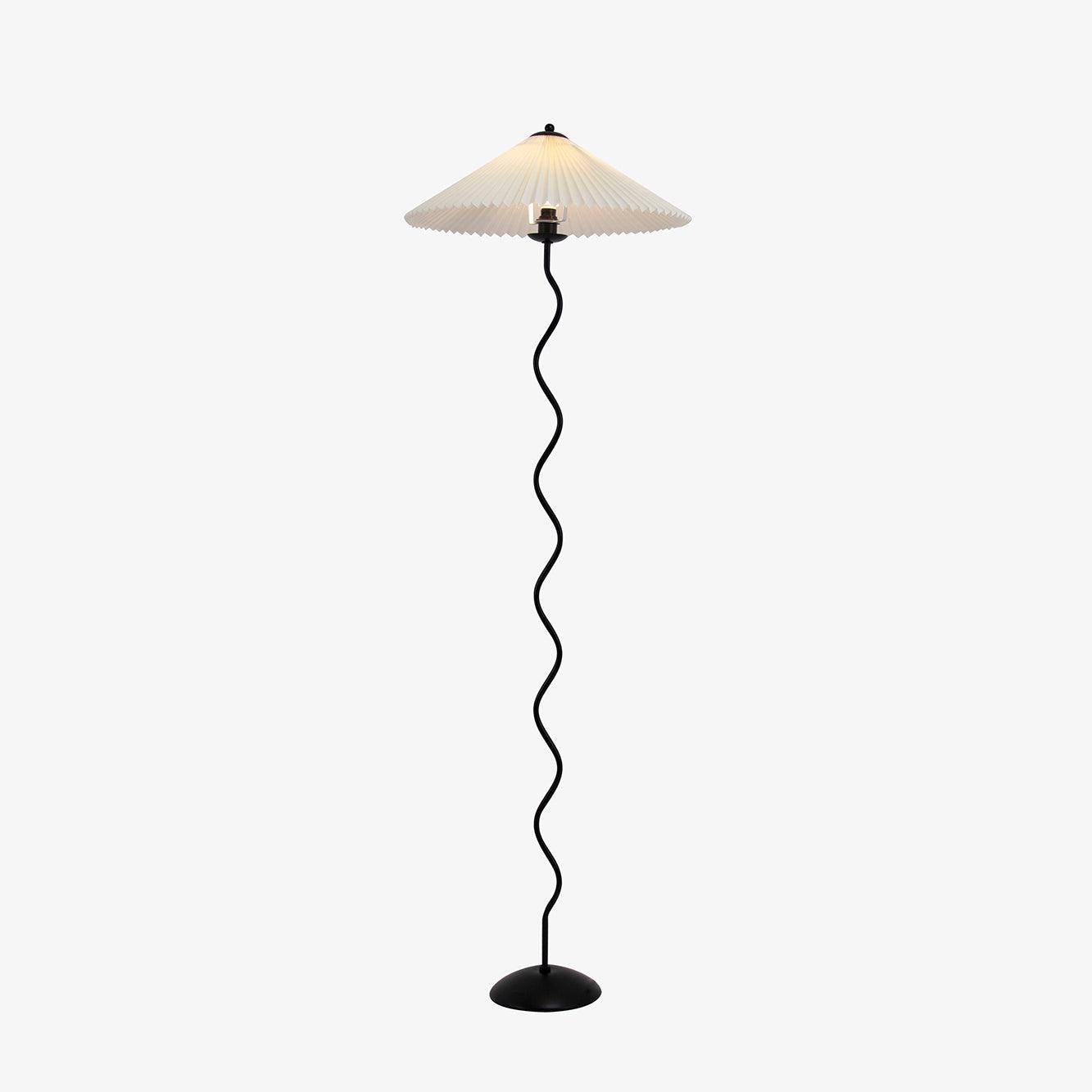 Squiggle Floor Lamp — Sculptural Wavy Stand, Modern Accent Lighting