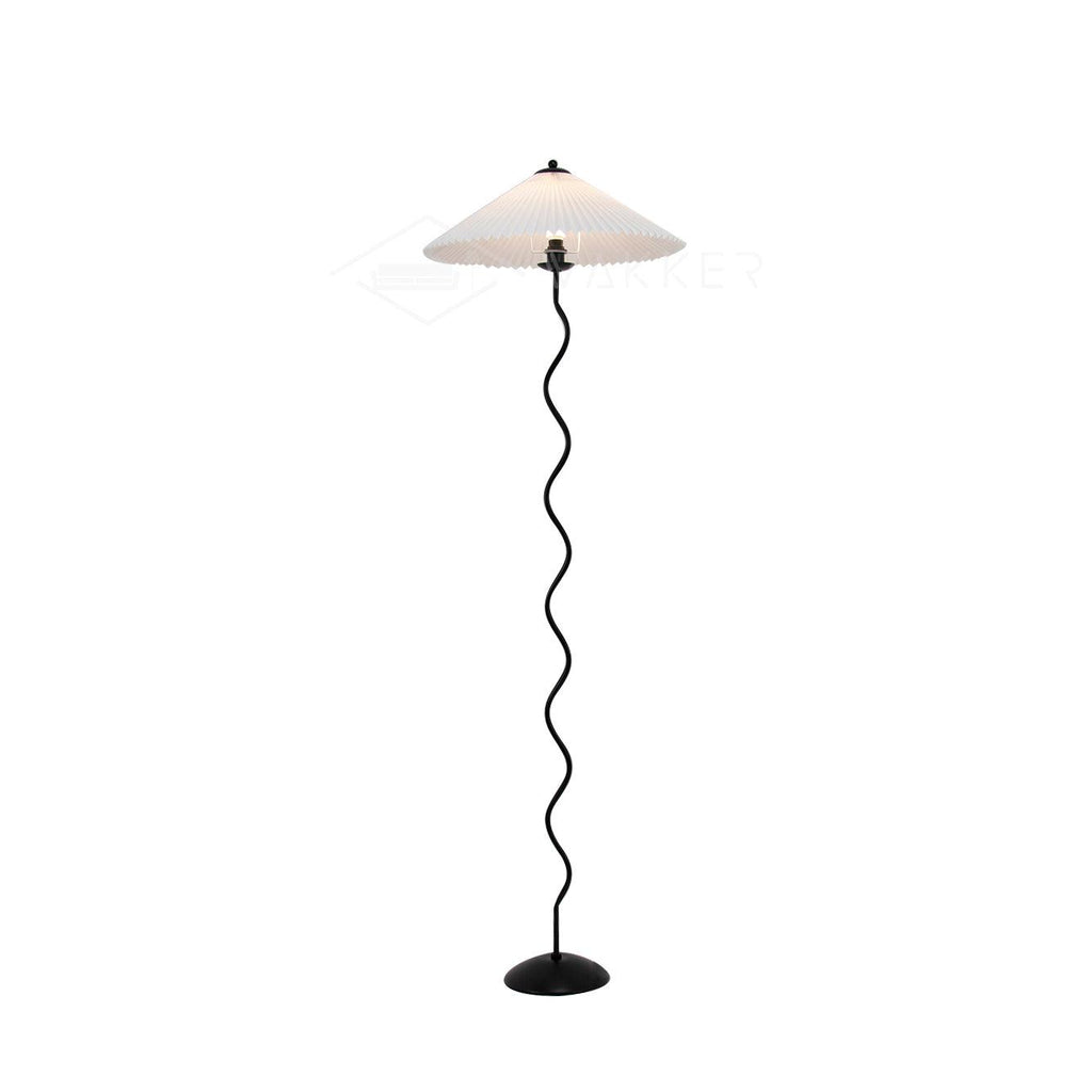 Squiggle Floor Lamp — Sculptural Wavy Stand, Modern Accent Lighting