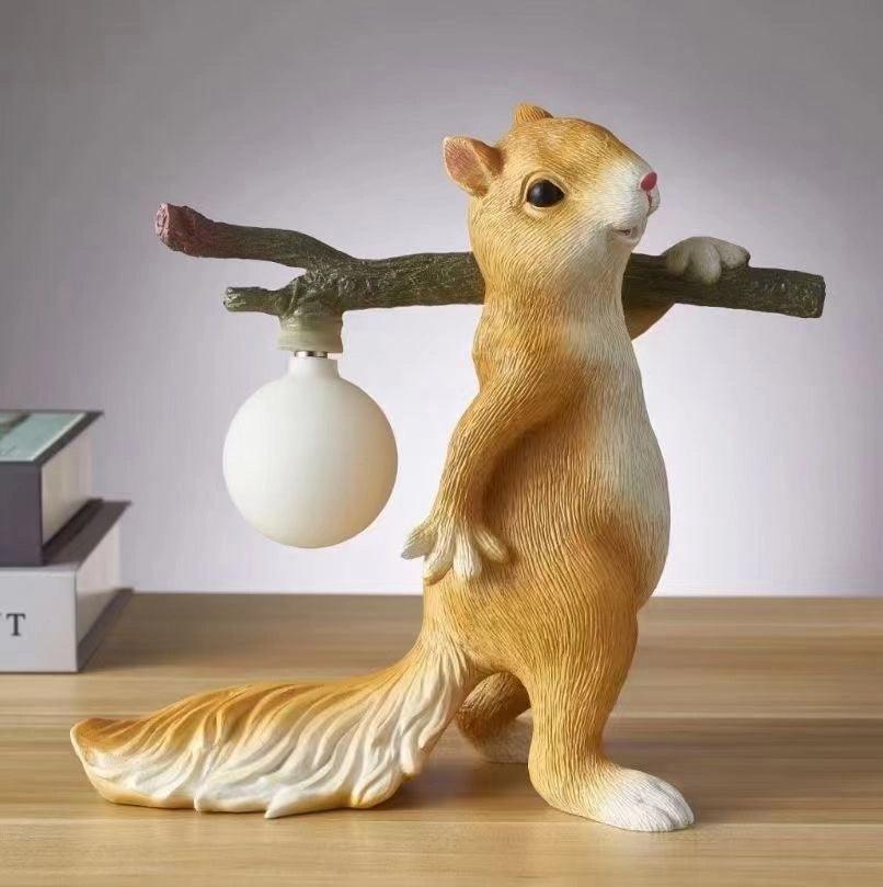Επιτραπέζιο φωτιστικό με σχέδιο Squirrel — Διάμετρος 25cm x ύψος 25cm