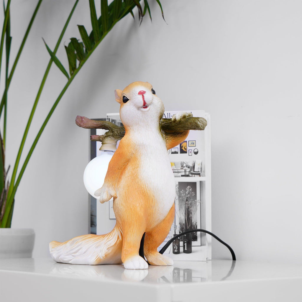Επιτραπέζιο φωτιστικό με σχέδιο Squirrel — Διάμετρος 25cm x ύψος 25cm