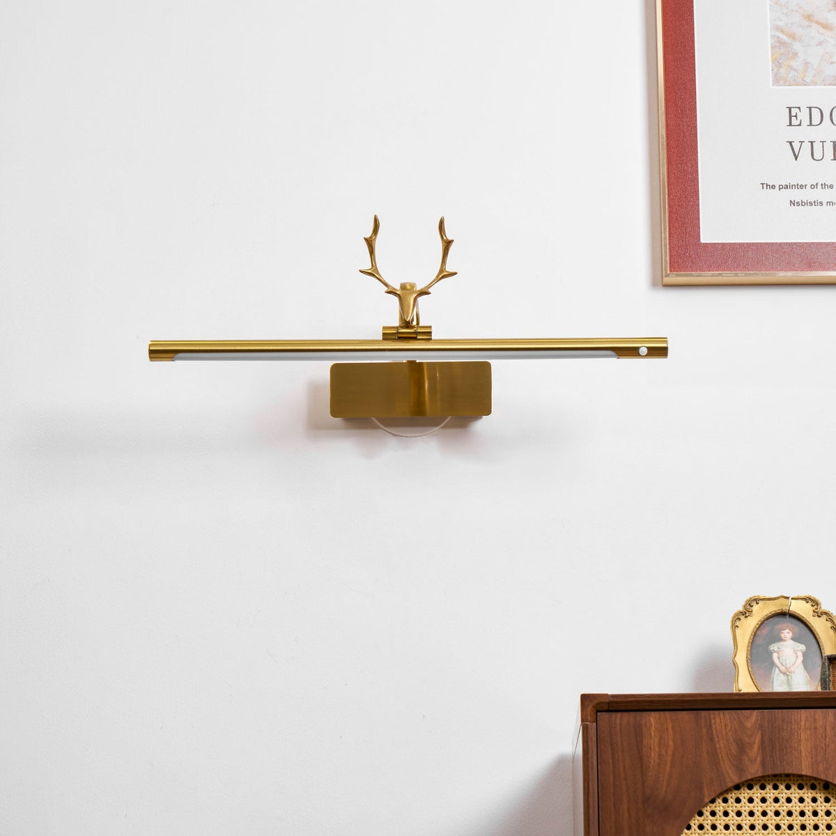 Stag Horn Picture Light Wall Sconce
