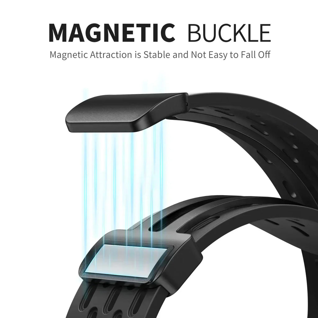 Magnetický prodyšný silikonový pásek pro Apple Watch