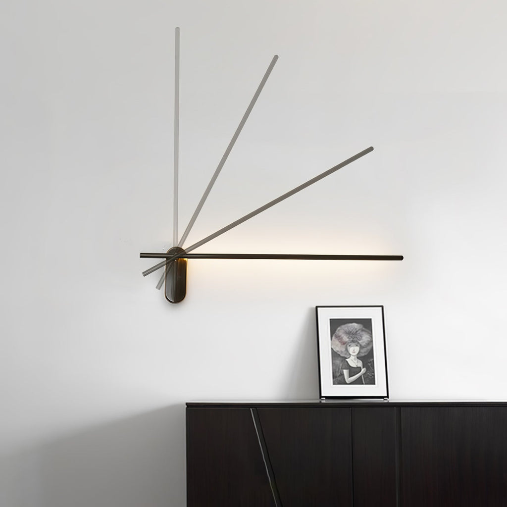 Minimalist Stick-Shaped Metal Wall Sconce