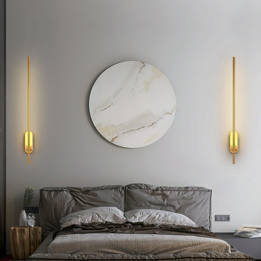 Minimalist Stick-Shaped Metal Wall Sconce