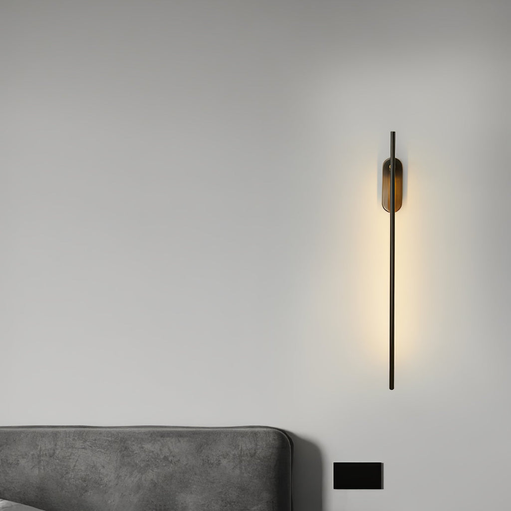 Minimalist Stick-Shaped Metal Wall Sconce