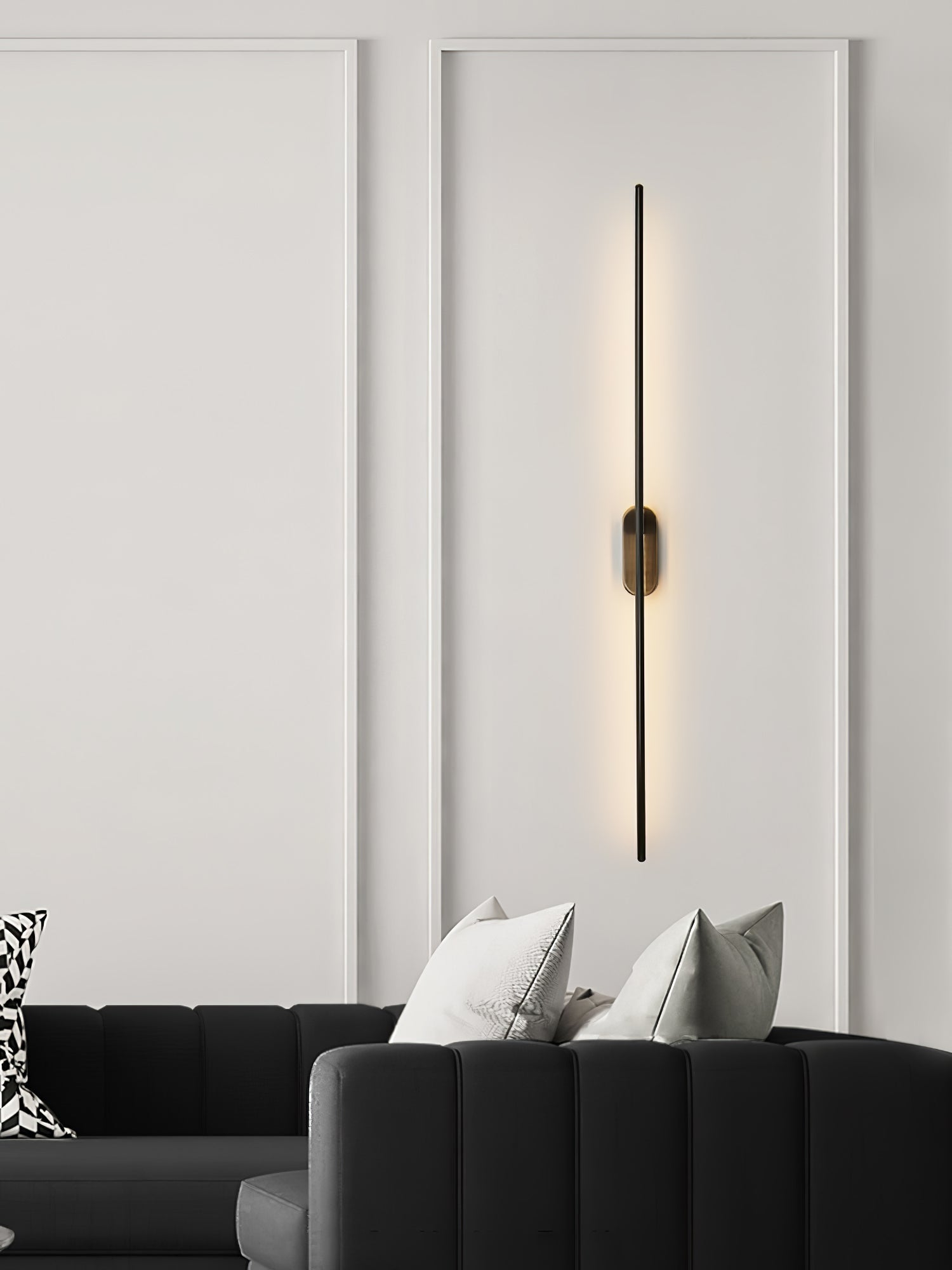 Minimalist Stick-Shaped Metal Wall Sconce
