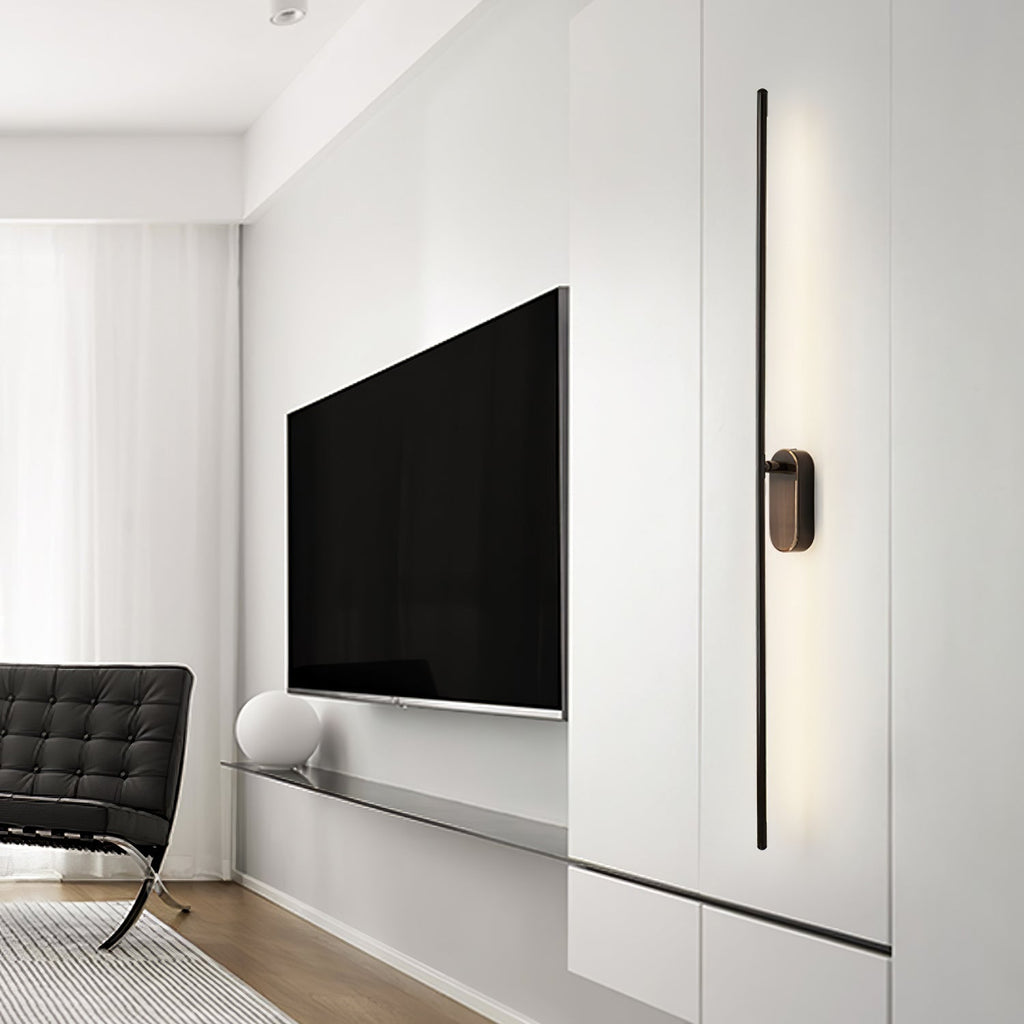 Minimalist Stick-Shaped Metal Wall Sconce