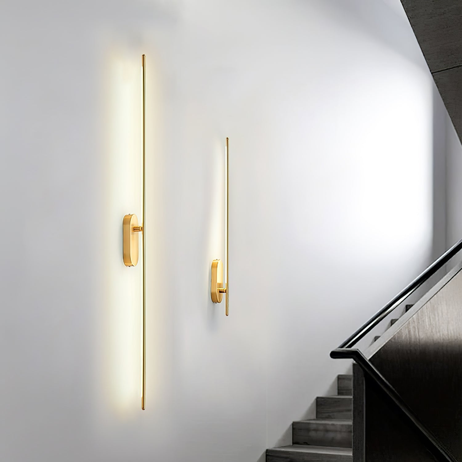 Minimalist Stick-Shaped Metal Wall Sconce
