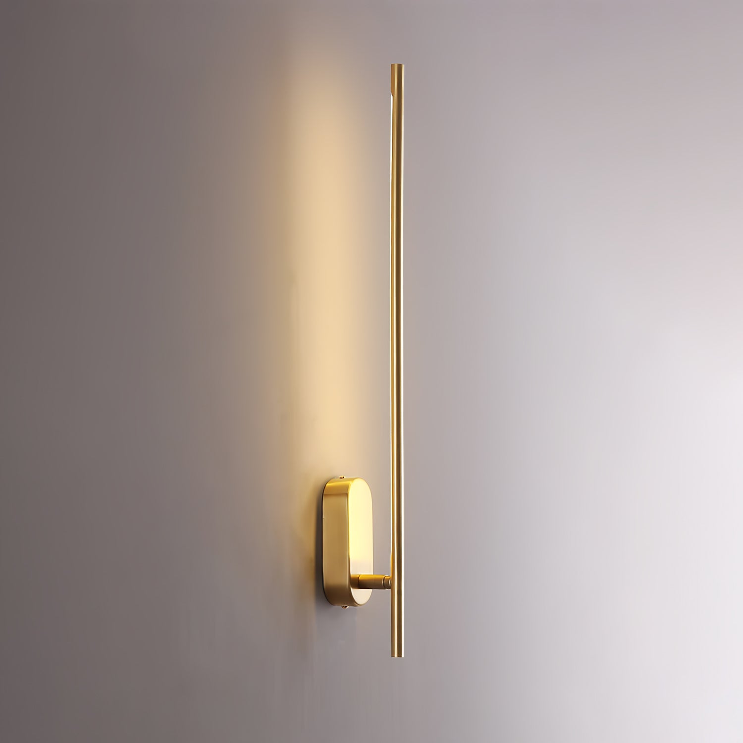 Minimalist Stick-Shaped Metal Wall Sconce