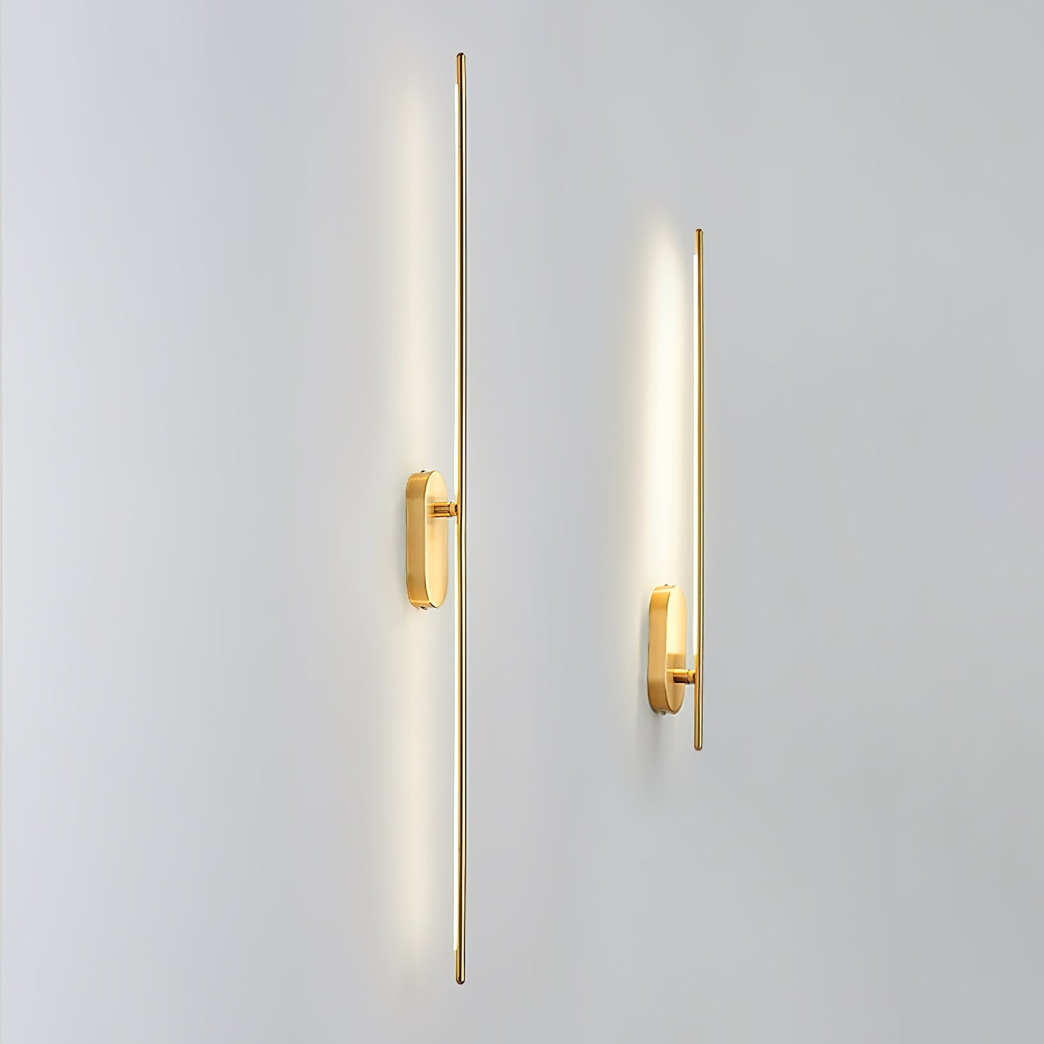Minimalist Stick-Shaped Metal Wall Sconce