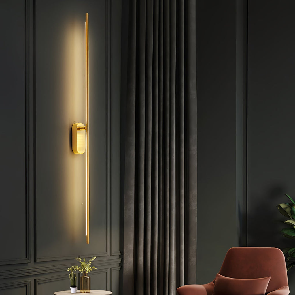Minimalist Stick-Shaped Metal Wall Sconce