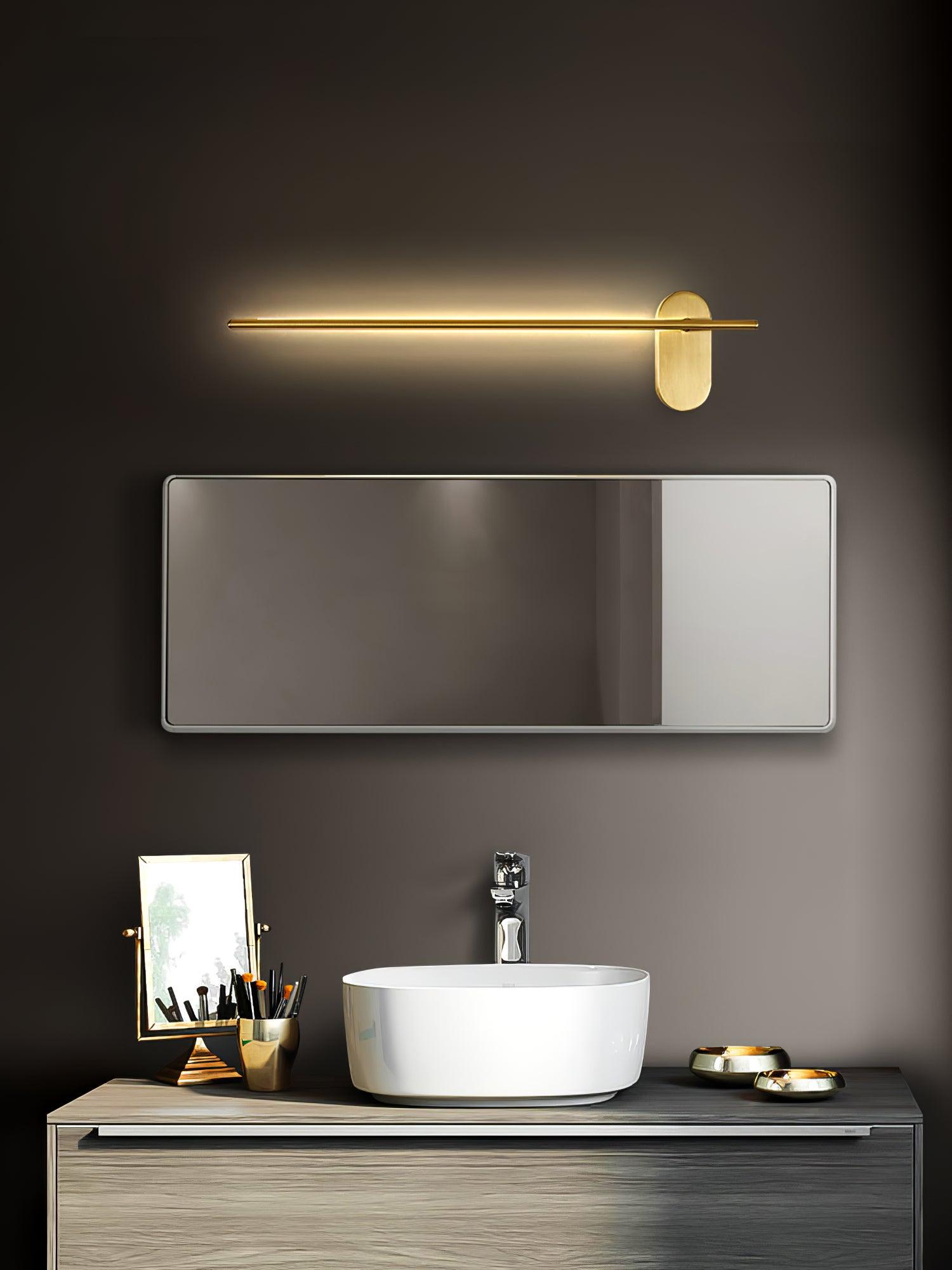 Minimalist Stick-Shaped Metal Wall Sconce