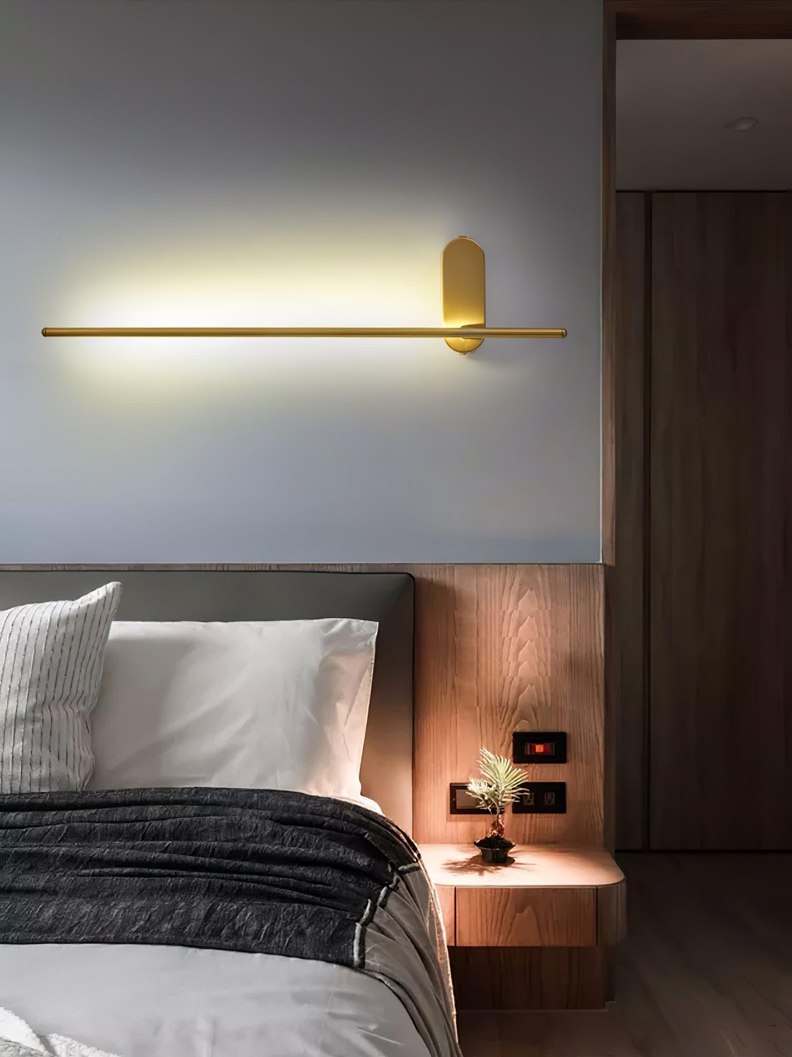 Minimalist Stick-Shaped Metal Wall Sconce