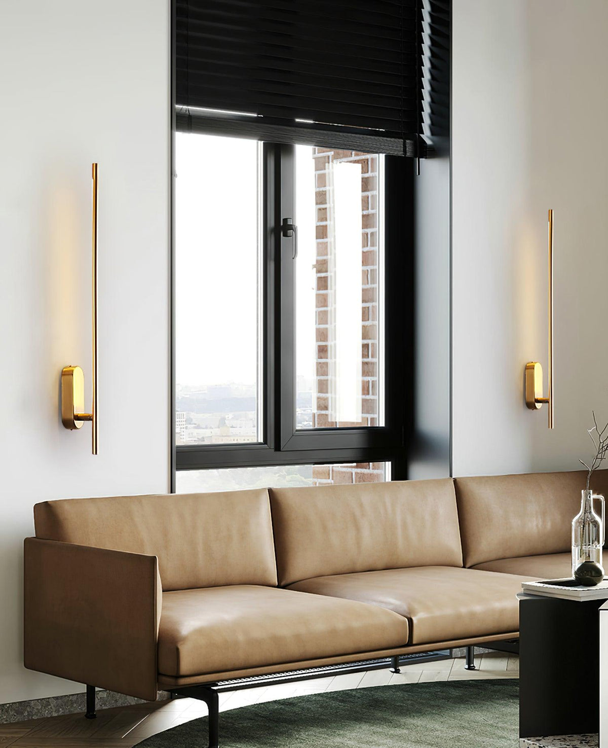 Minimalist Stick-Shaped Metal Wall Sconce