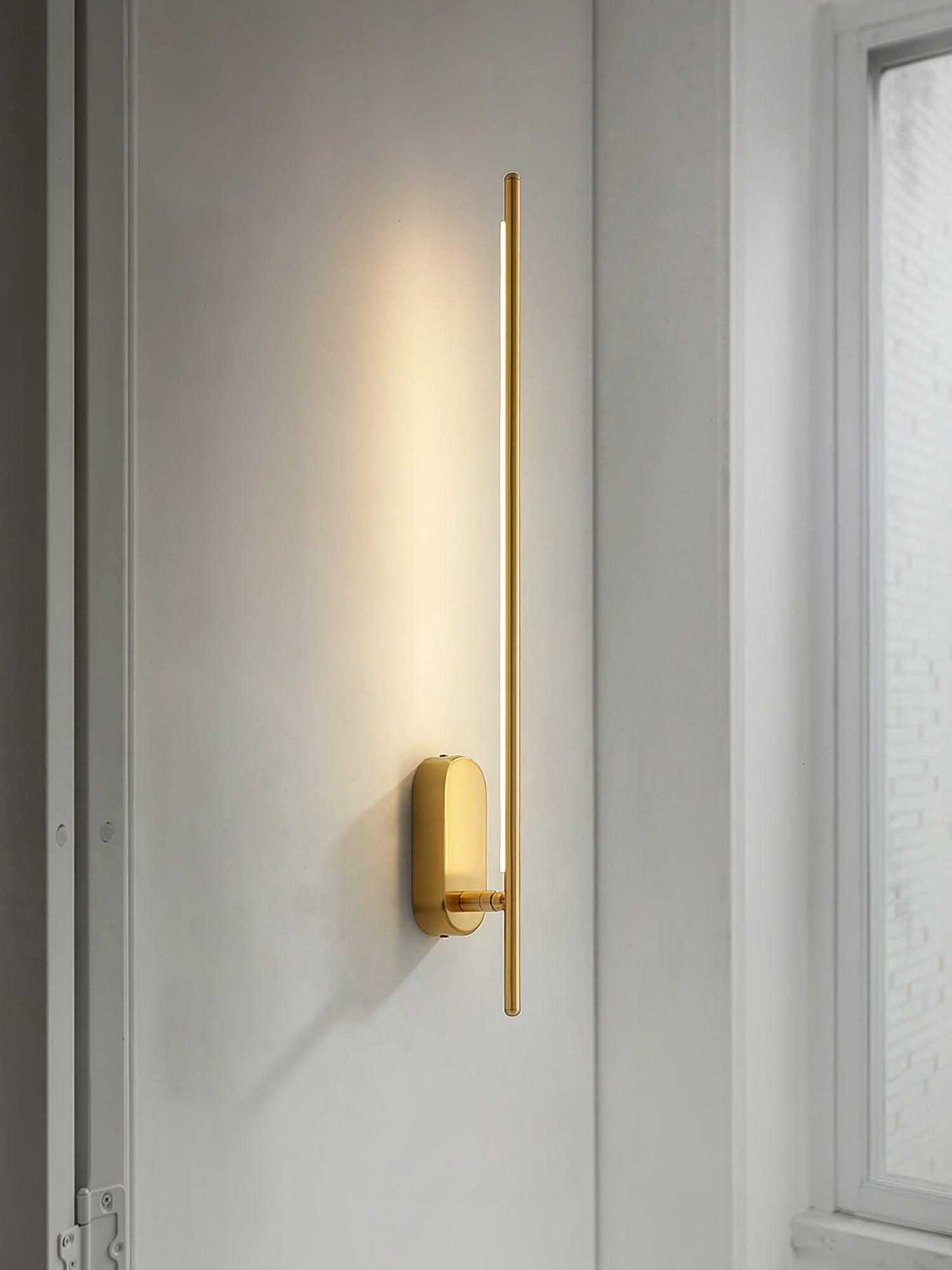 Minimalist Stick-Shaped Metal Wall Sconce
