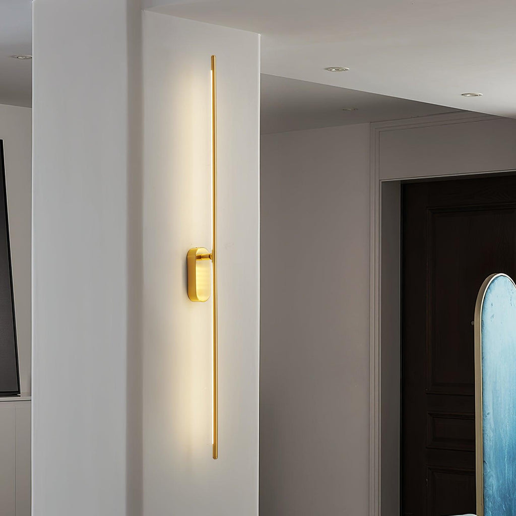 Minimalist Stick-Shaped Metal Wall Sconce