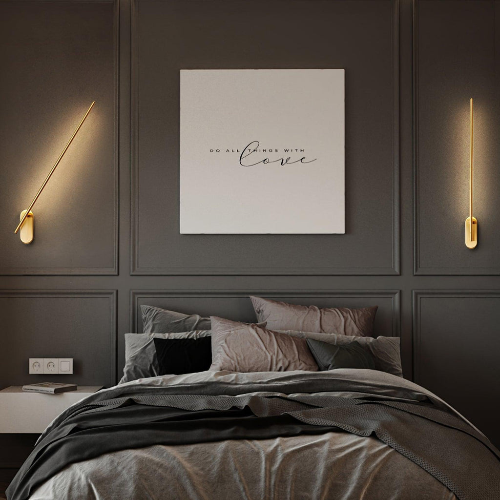 Minimalist Stick-Shaped Metal Wall Sconce