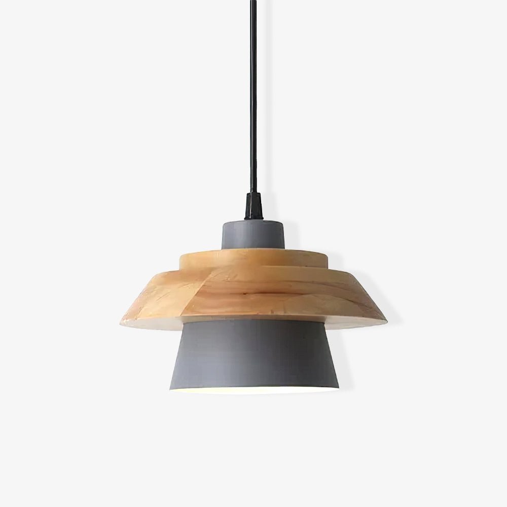 Stone Wood-pendellampe — Nordisk design, justerbar ledning