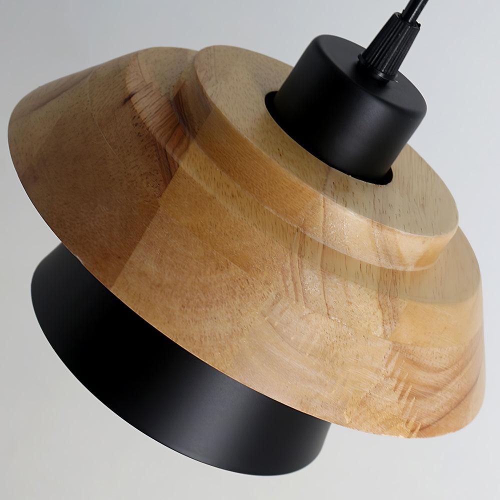 Stone Wood-pendellampe — Nordisk design, justerbar ledning