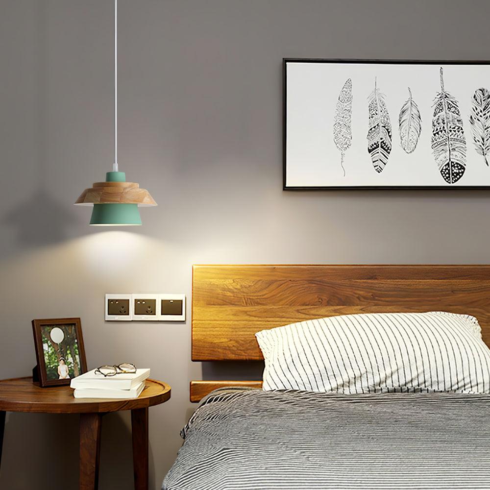 Stone Wood-pendellampe — Nordisk design, justerbar ledning
