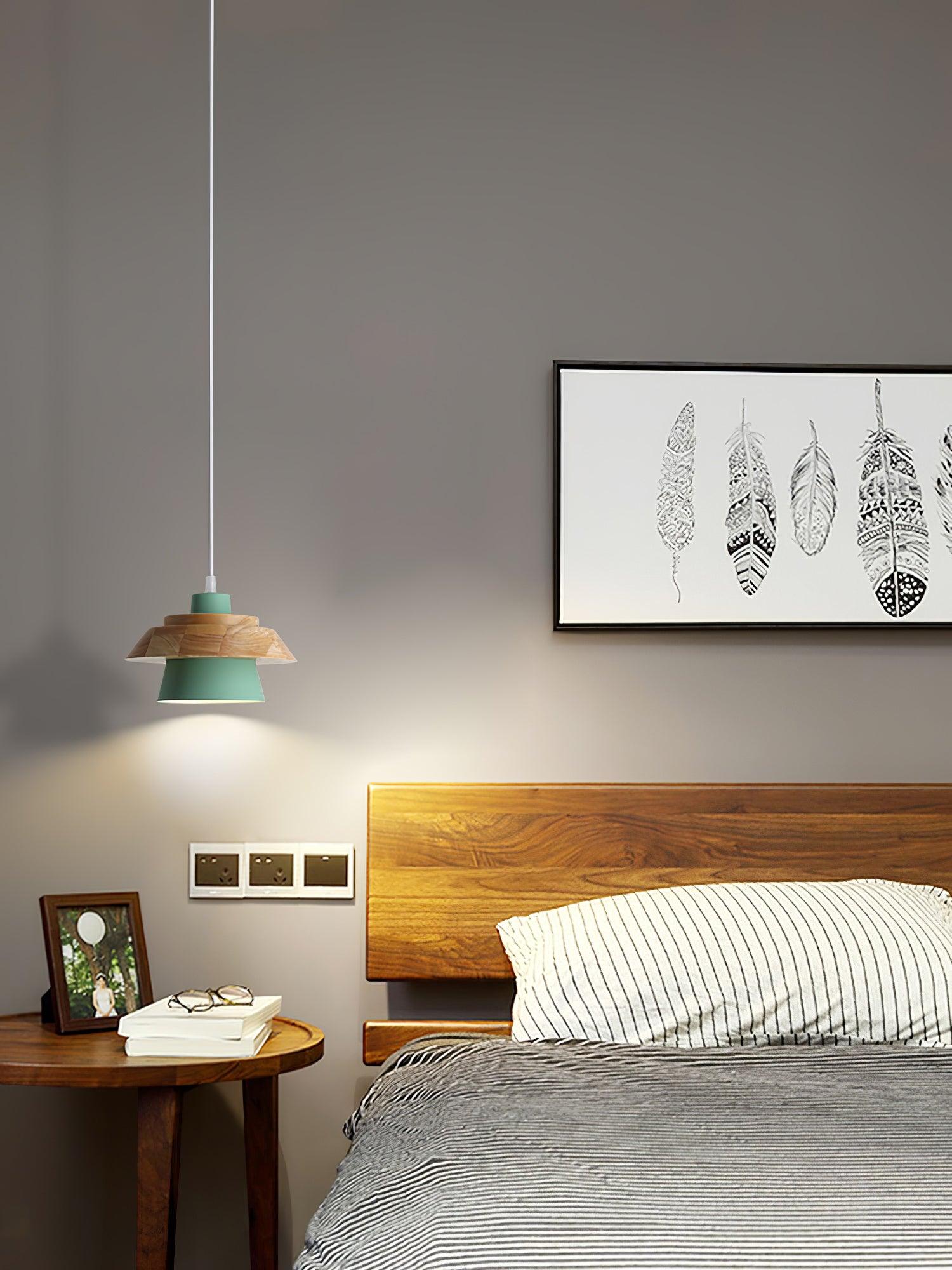 Stone Wood-pendellampe — Nordisk design, justerbar ledning