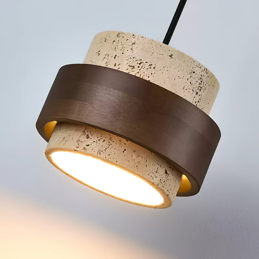 Stonova-travertinvæglampe — Moderne, jordnært design, integreret LED-pære