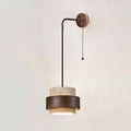 Stonova-travertinvæglampe — Moderne, jordnært design, integreret LED-pære