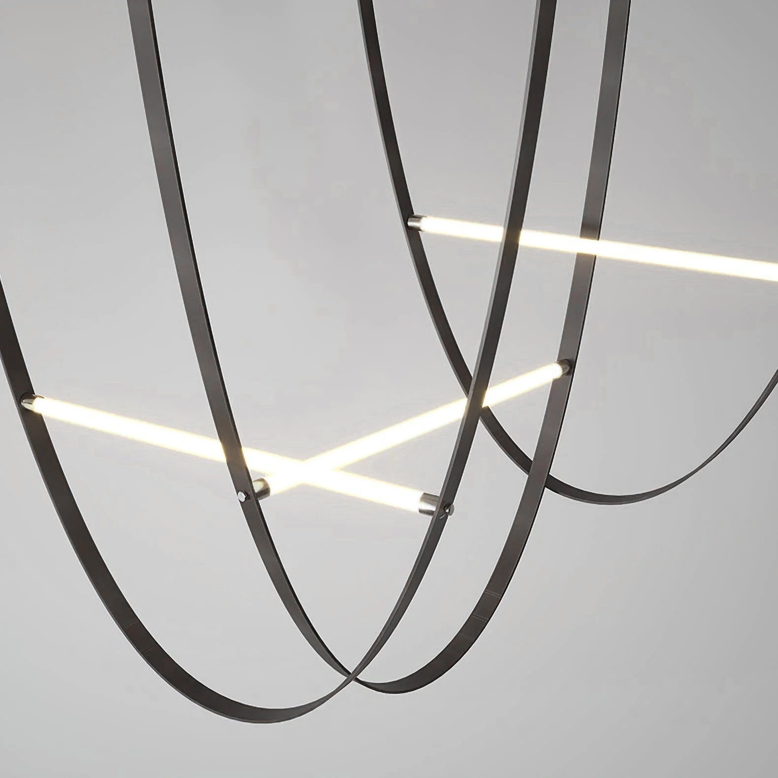 Tracer Belt Pendant Lamp — LED Silicone Diffuser, Premium Leather Belt Suspension