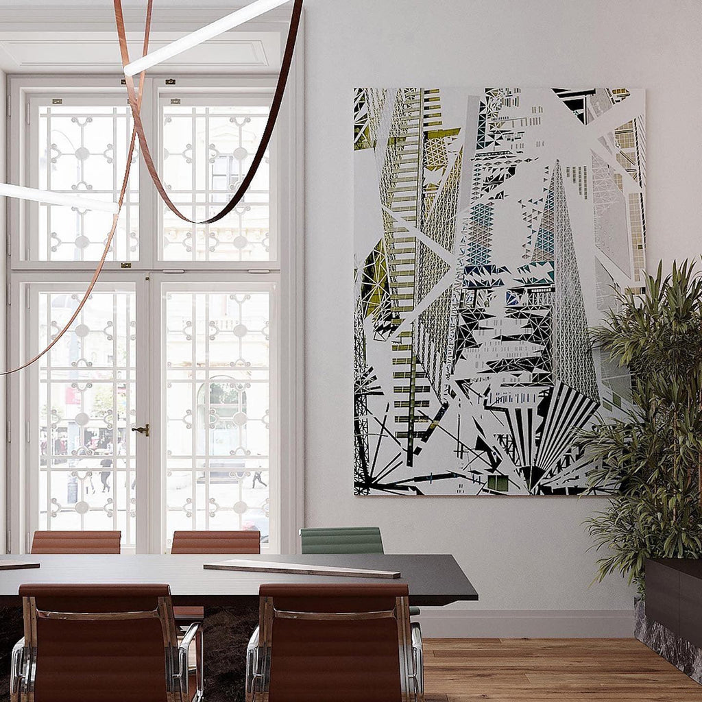 Tracer Belt Pendant Lamp — LED Silicone Diffuser, Premium Leather Belt Suspension