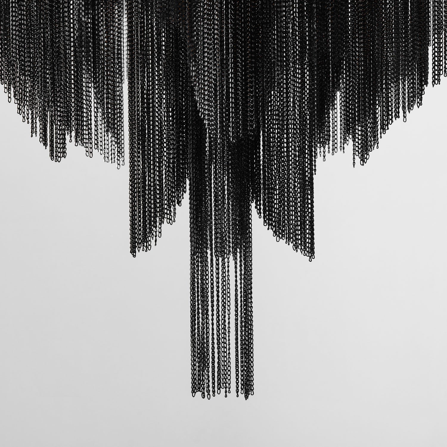Stream Chain Chandelier — Cascading Link Design, Gold & Silver Finishes