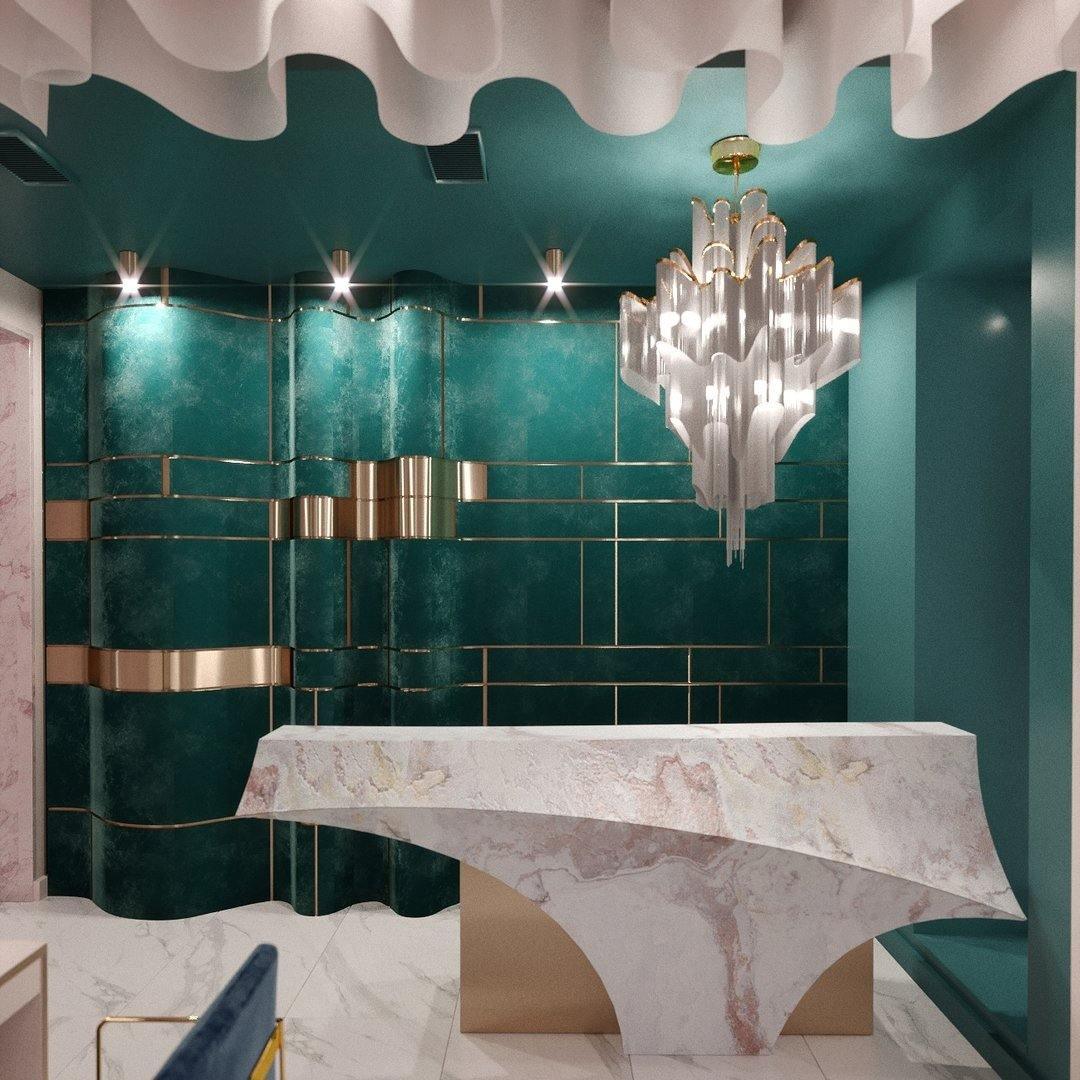 Lampada a sospensione Lustra in nichel — Design con catena a cascata