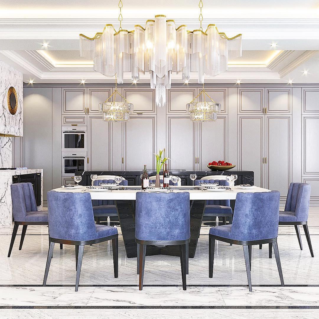 Stream Chain Chandelier — Cascading Link Design, Gold & Silver Finishes