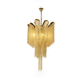 Stream Chain Chandelier — Cascading Link Design, Gold & Silver Finishes