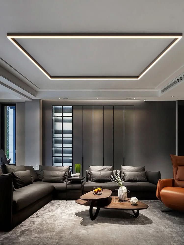 LumaGlow LED stropní svítidlo v minimalistickém severském designu pro moderní prostory