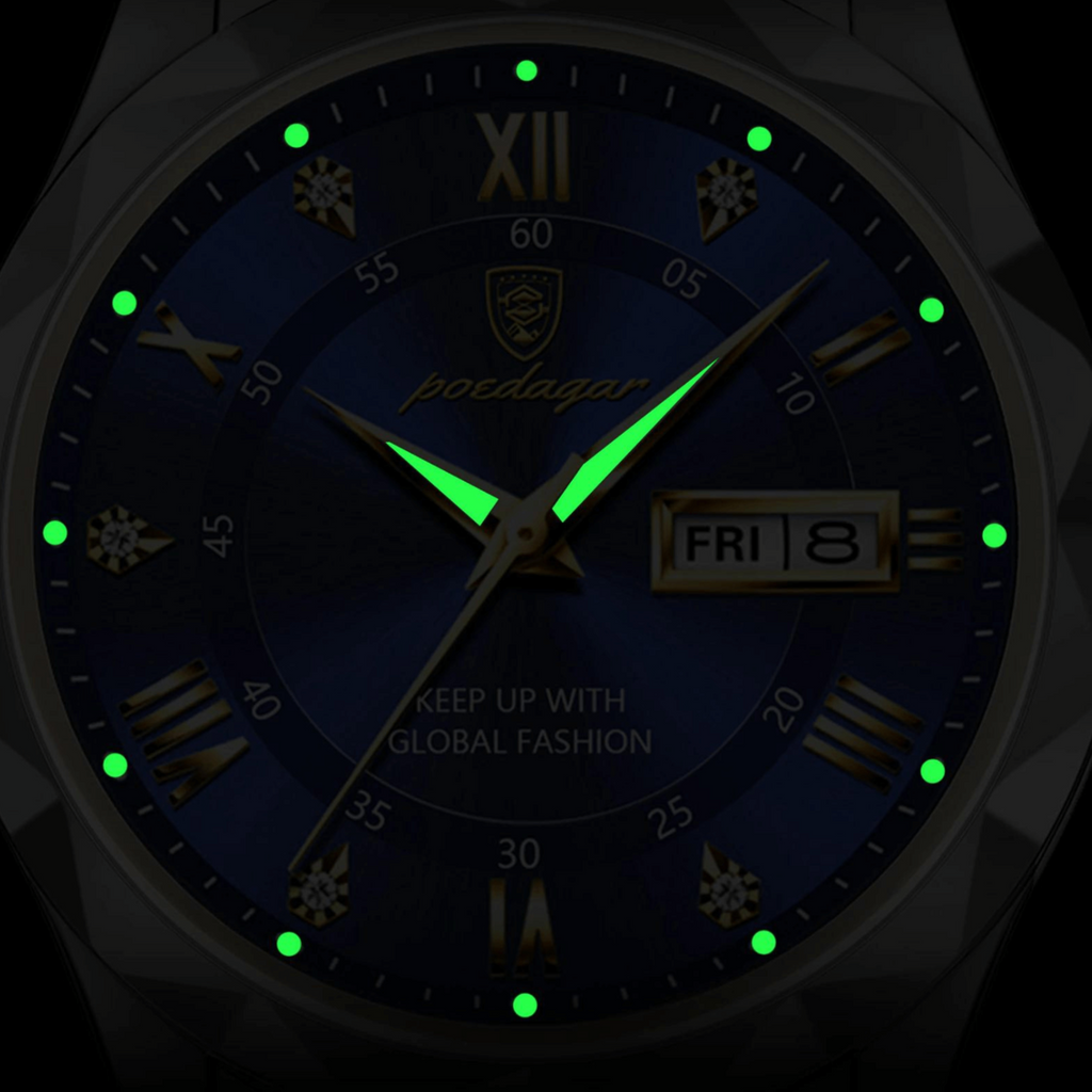 Stílusos férfi rozsdamentes acél karóra az Orion Time-tól