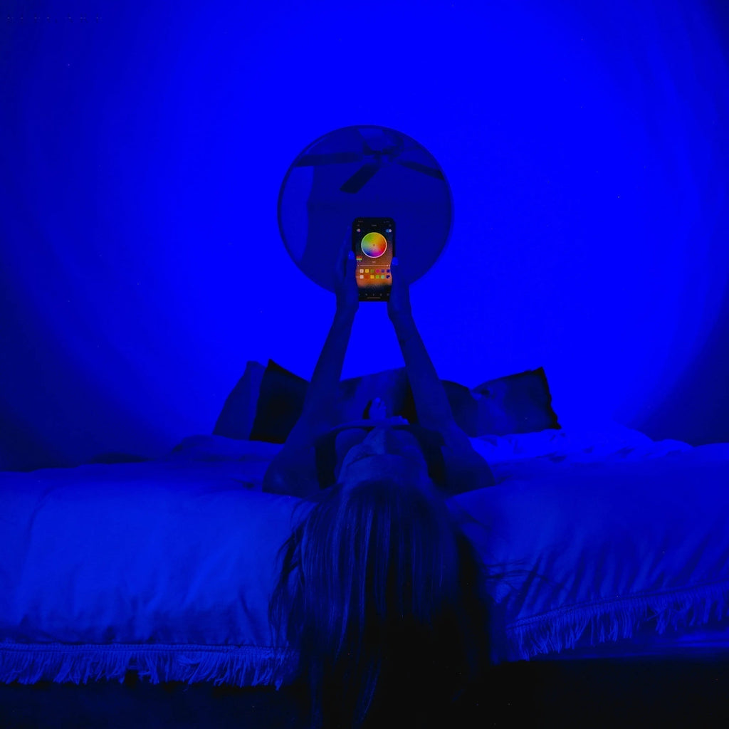 Lampada a proiezione LED Aura del Crepuscolo per illuminazione ambientale domestica