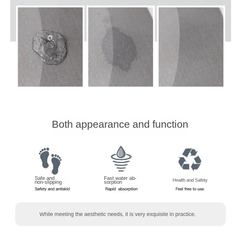 CleanGlow - Alfombrilla de baño super absorbente | Baño