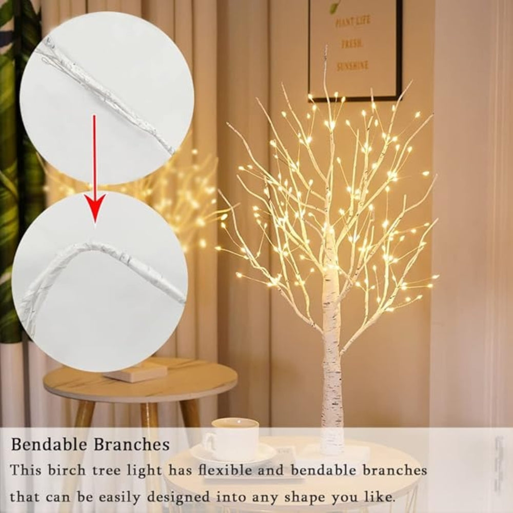 Decorazione Albero di Betulla Incantata Illuminata