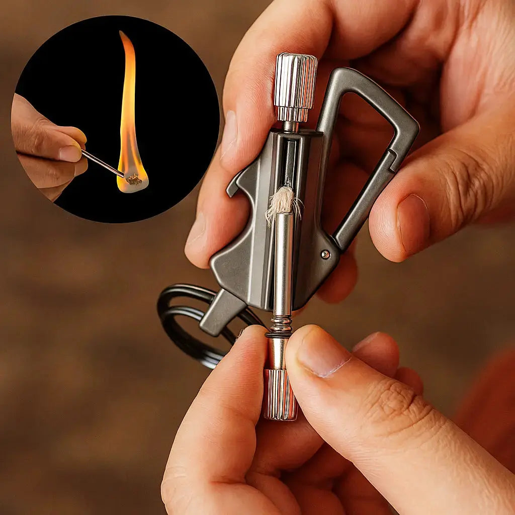 Penyalur Api Survival Kuat TrailGuard Dengan Pembuka Botol Untuk Dibawa Pergi