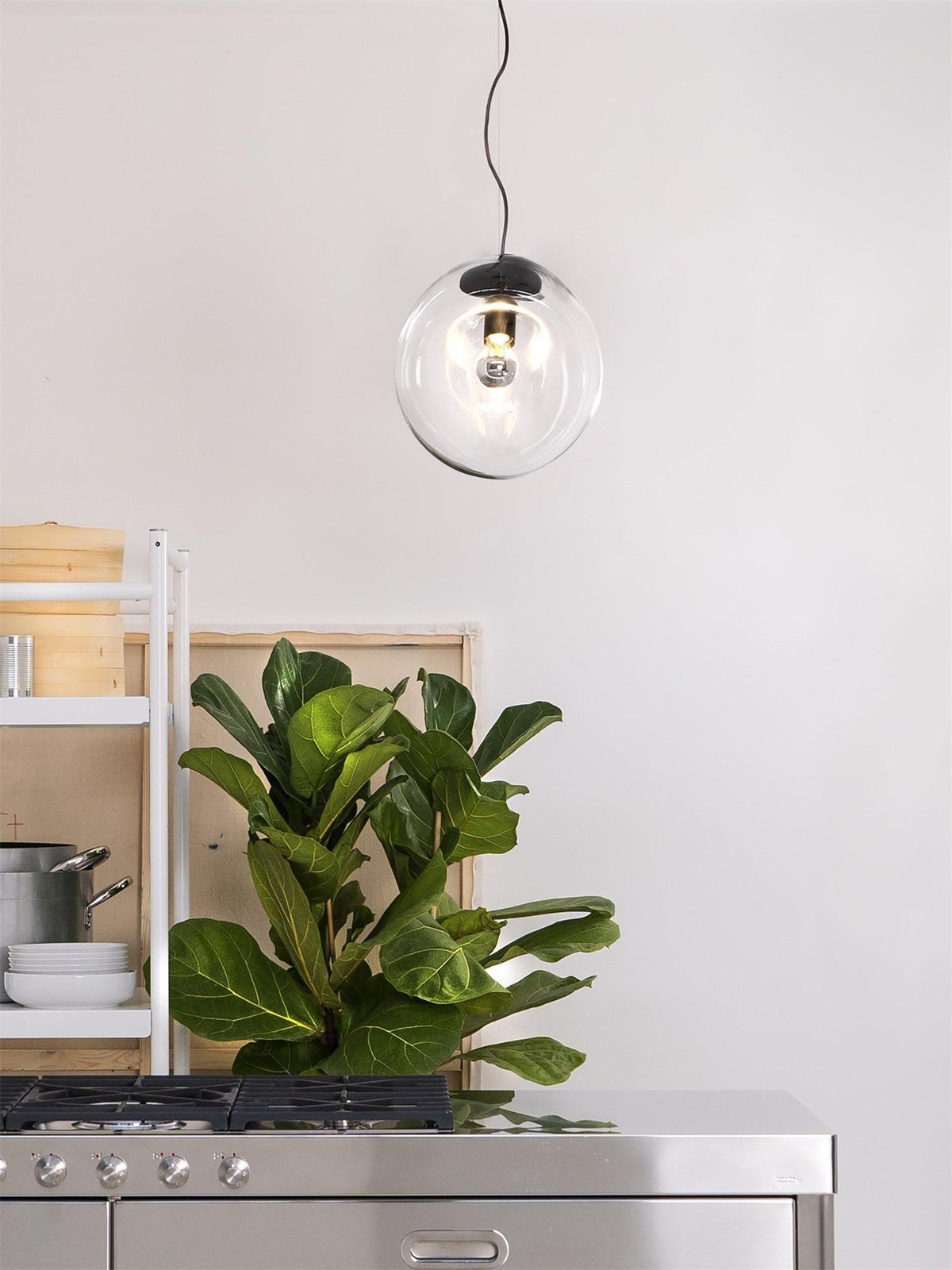 Lawson minimalistische Pendelleuchte aus Klarglas