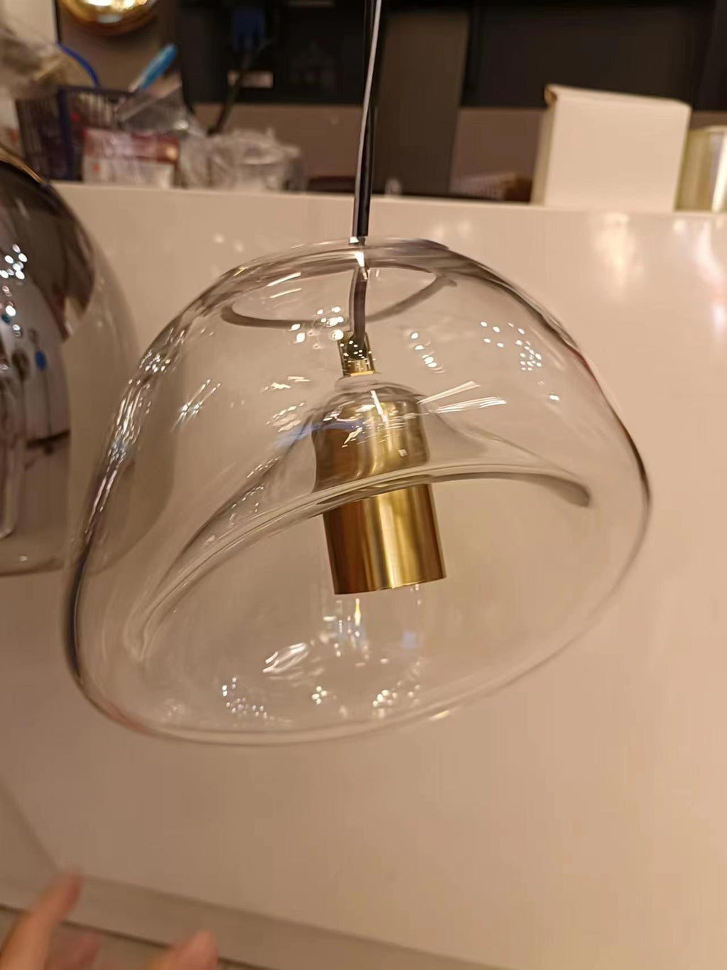 Lawson minimalistische Pendelleuchte aus Klarglas