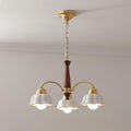 Swedish Modern Gold Multi-Arm Chandelier