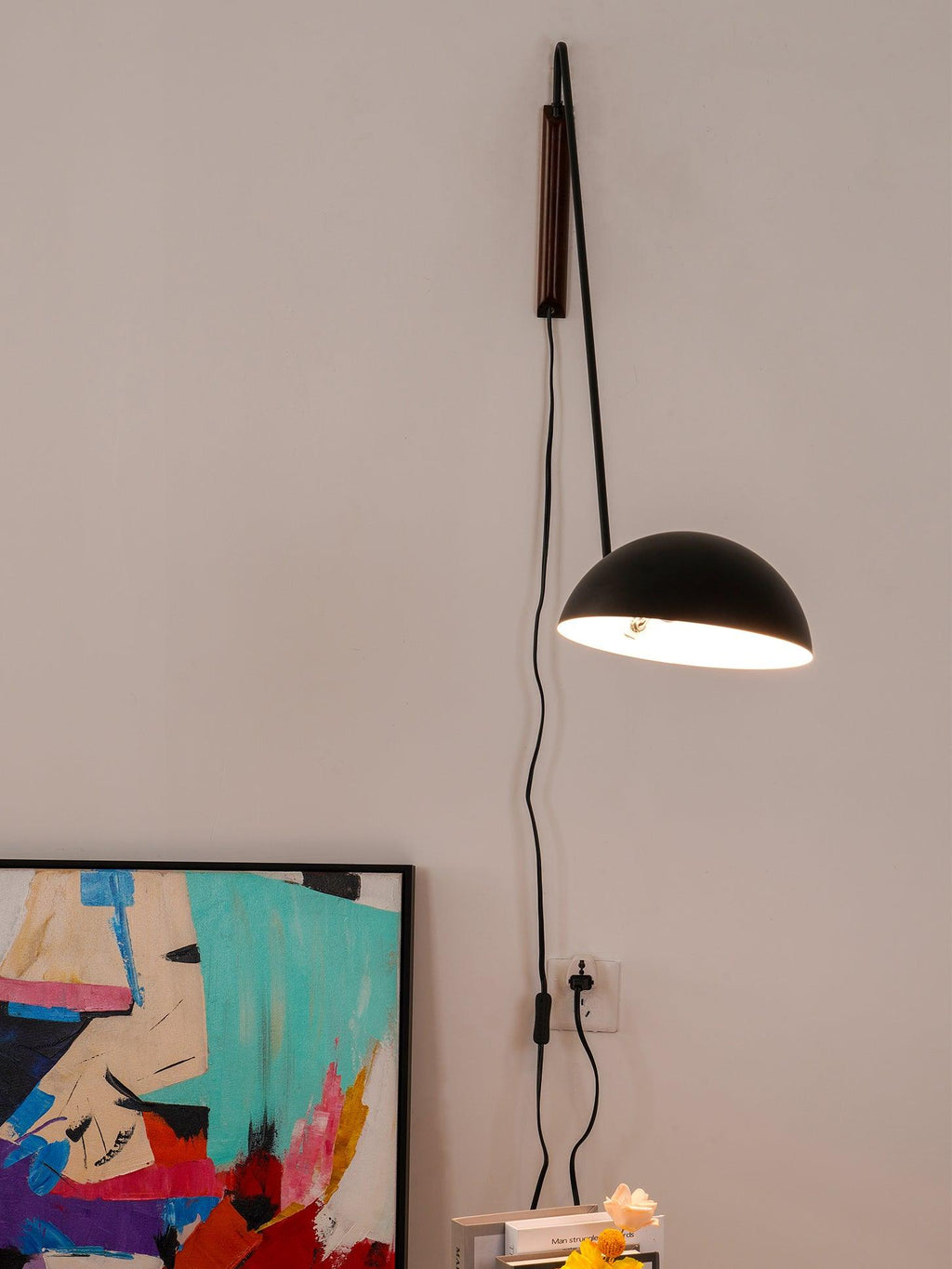 Swing Dome Plug-In Wall Light