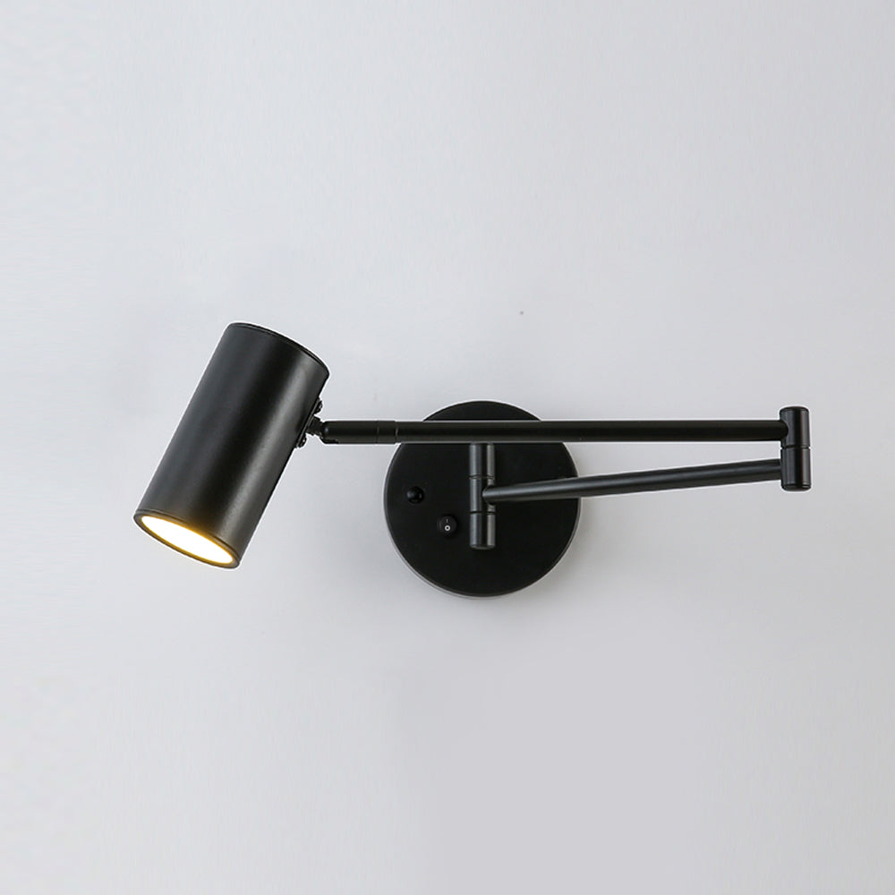 Regulowana lampa ścienna Axel na ramieniu obrotowym — nowoczesny kierunkowy design