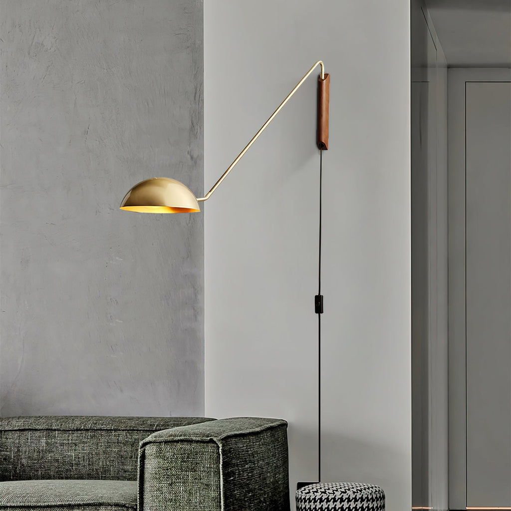 Swing Dome Plug-In Wall Light