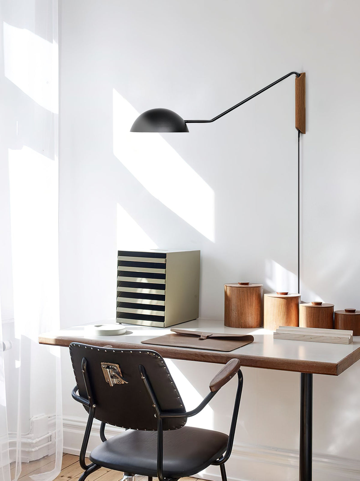 Swing Dome Plug-In Wall Light